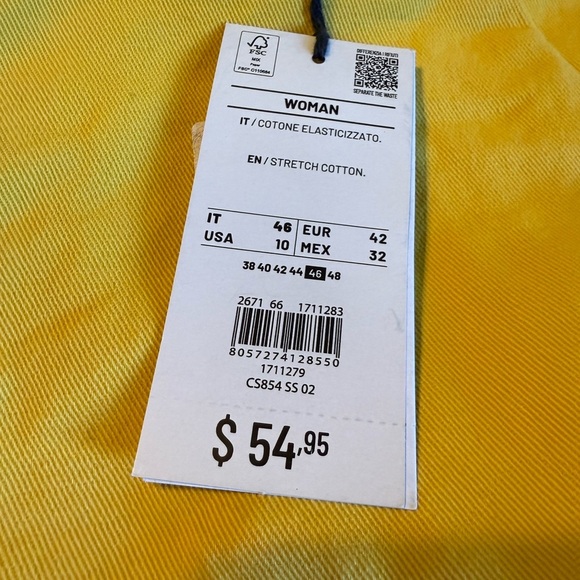 Piombo Womens 10 Flare Yellow jeans, bold, classy, business casual, fall - Picture 3 of 4